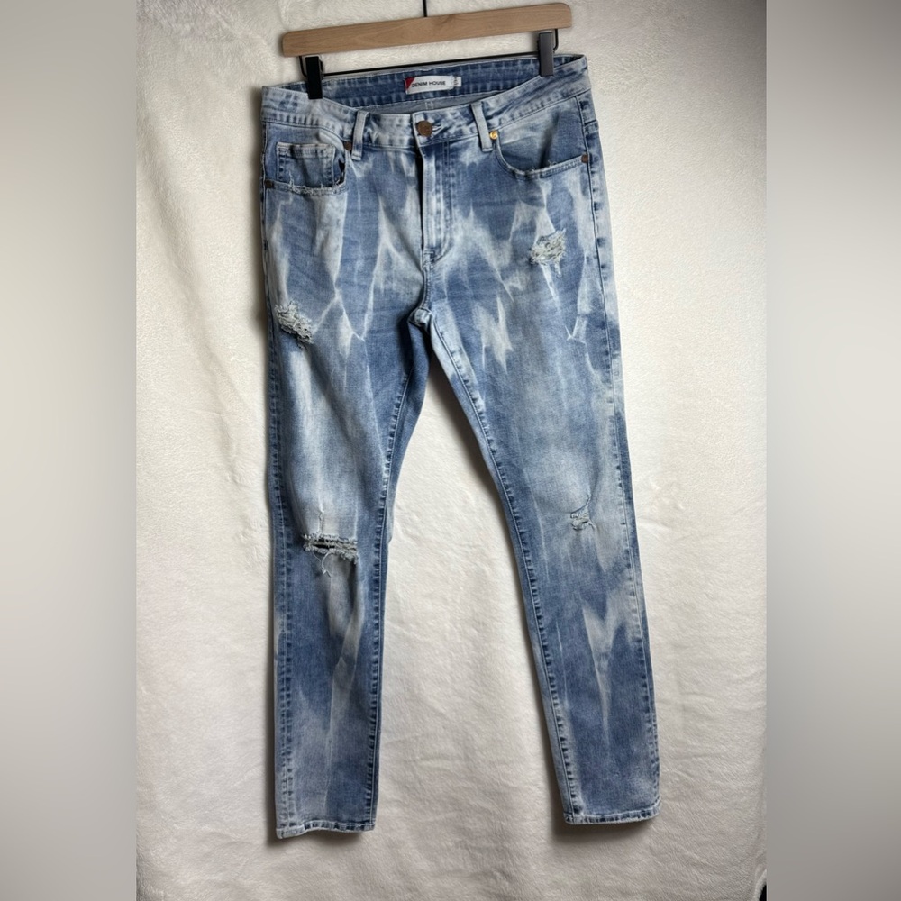 Denim House Distressed Men's Skinny Jeans